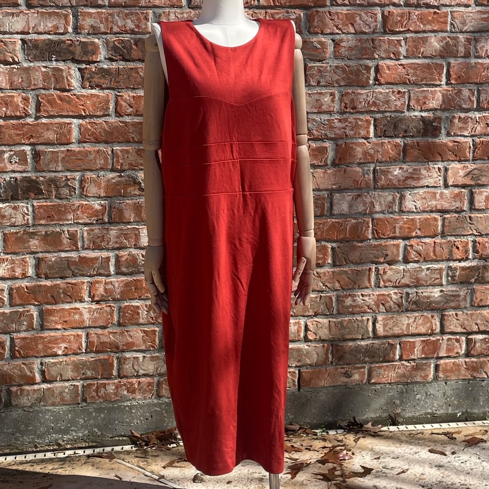 Express orange bodycon form fitting midi dress / XL / Excellent condition